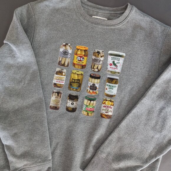 Men's Pickle Jars Graphic sweatshirt Size L - Picture 1 of 7